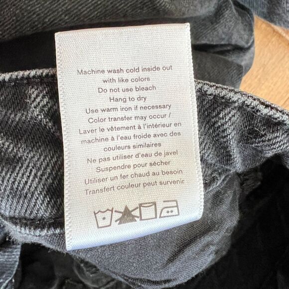 Rag & Bone Jeans Women's Size 23 Maya High-Rise Ankle Slim Highland Black Wash - Picture 6 of 11